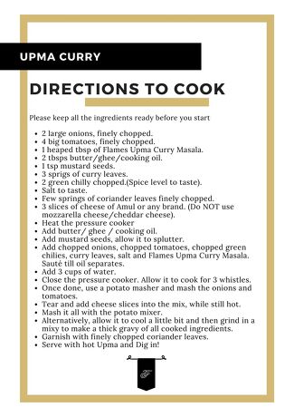 Upma Curry Powder | Homemade |Preservative Free | 100 gms